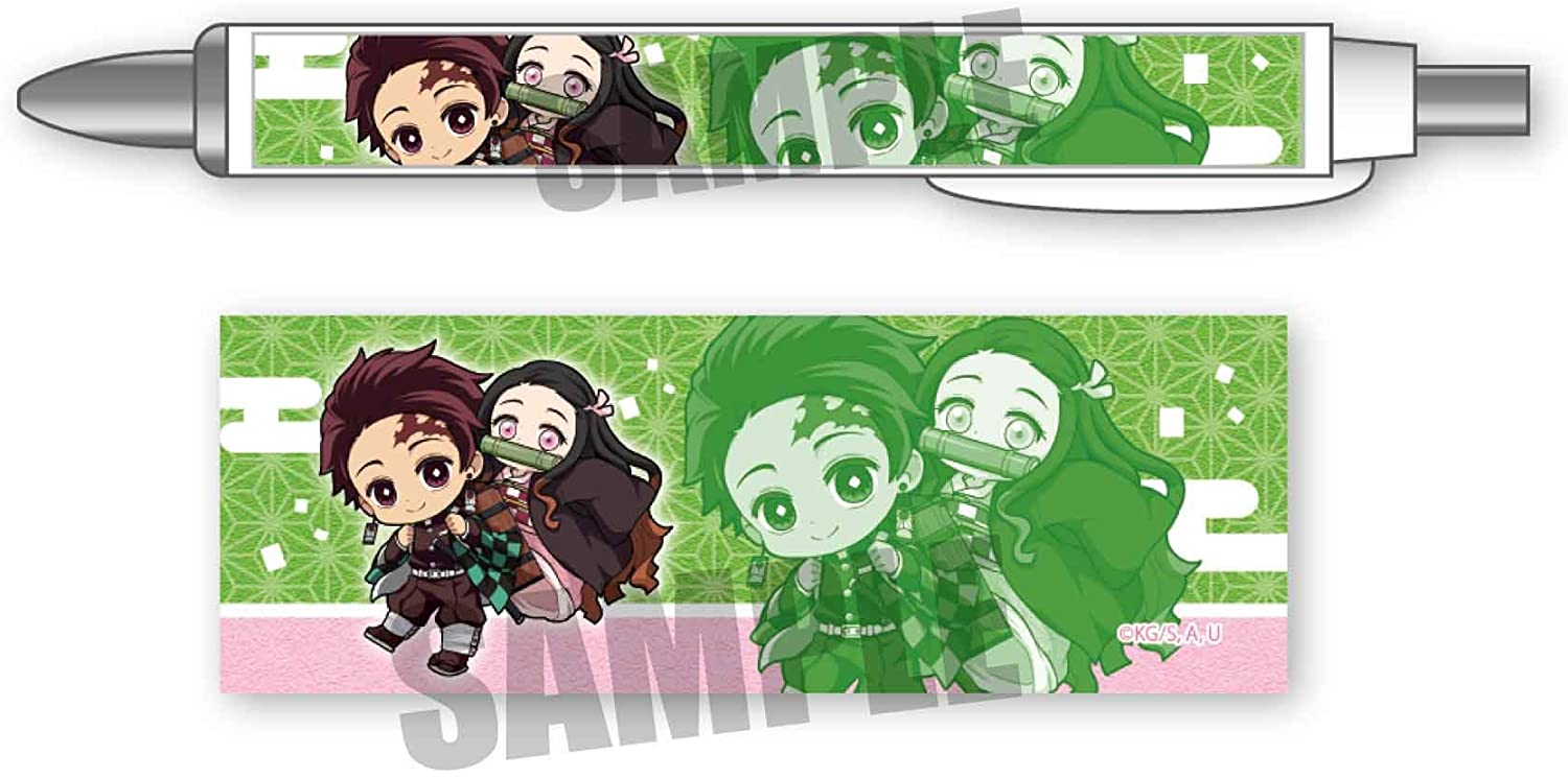 【新品】鬼滅の刃 竈門炭治郎 & 竈門禰豆子 禰豆子といっしょボールペン 《ポスト投函 配送可》