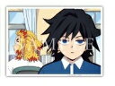 ufotablecafe 鬼滅の刃 コラボレーションカフェ キメツ学園 バレンタイン編 ランダムブロマイドくじ 冨岡義勇 煉獄杏寿郎 単品 ブロマイド