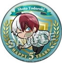 ぴた!でふぉめ 僕のヒーローアカデミア Happy 5 Years 缶バッジ 轟焦凍 ヒロアカ