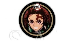 ufotable cafe 귀멸의 칼날 무한 열차편 콜라보레이션 카페 제4기 44mm 복권 당기 캔 배지 슌몬 탄지로 1