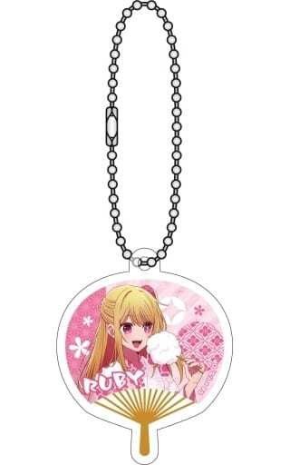 추심의 아이 아크릴 미니 부채키링컬렉션 루비 상품