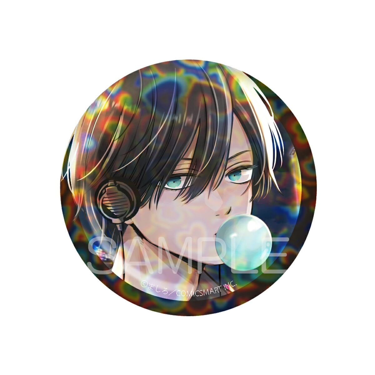 山田くんとLv999の恋をする メロブオンラインくじ D賞 ホログラム缶バッジ 1 山田 秋斗 缶バッジ