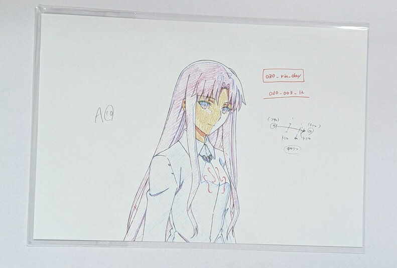 遠坂 凛 ufotable cafe 劇場版 Fate/stay night Heaven's Feel III.spring song コラボレーションカフェ 第三期 展示原画ポストカード 新しい春 遠坂凛 1 グッズ ポストカード