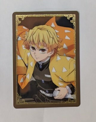 我妻善逸 劇場版 鬼滅の刃 無限城編 第一章 箔押しランダムカード 鬼滅 グッズ カードのサムネイル