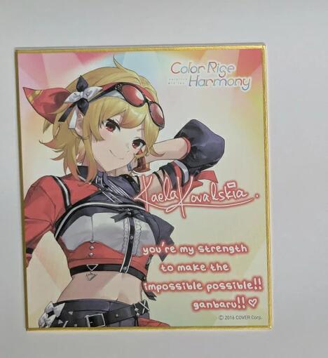 カエラ・コヴァルスキア ホロライブ hololive 6th fes. Color Rise Harmony ランダムメッセージ色紙 hololive STAGE1 グッズ バーチャルYouTuber VTuber 色紙