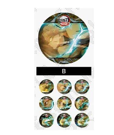 我妻善逸 B 劇場版 鬼滅の刃 無限城編 第1章 コラボカフェ 第三期 雷の呼吸ランダムアクションアニメー..