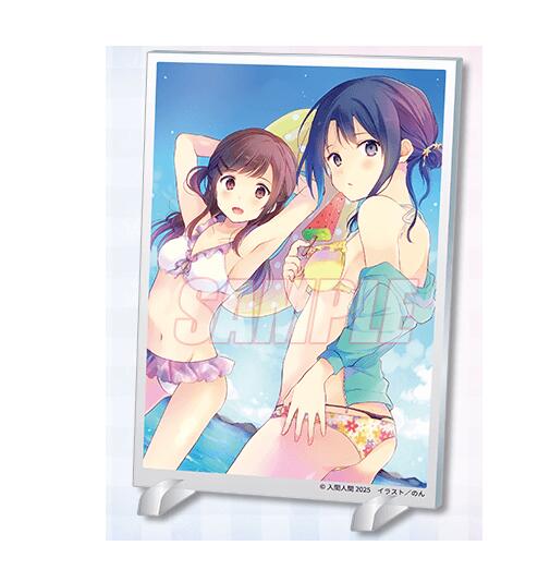 安達桜 島村抱月 安達としまむら オンラインくじ 2025 A賞 A-2 アクリルプレート 水着 1 くじ引き堂 グッズ プレート