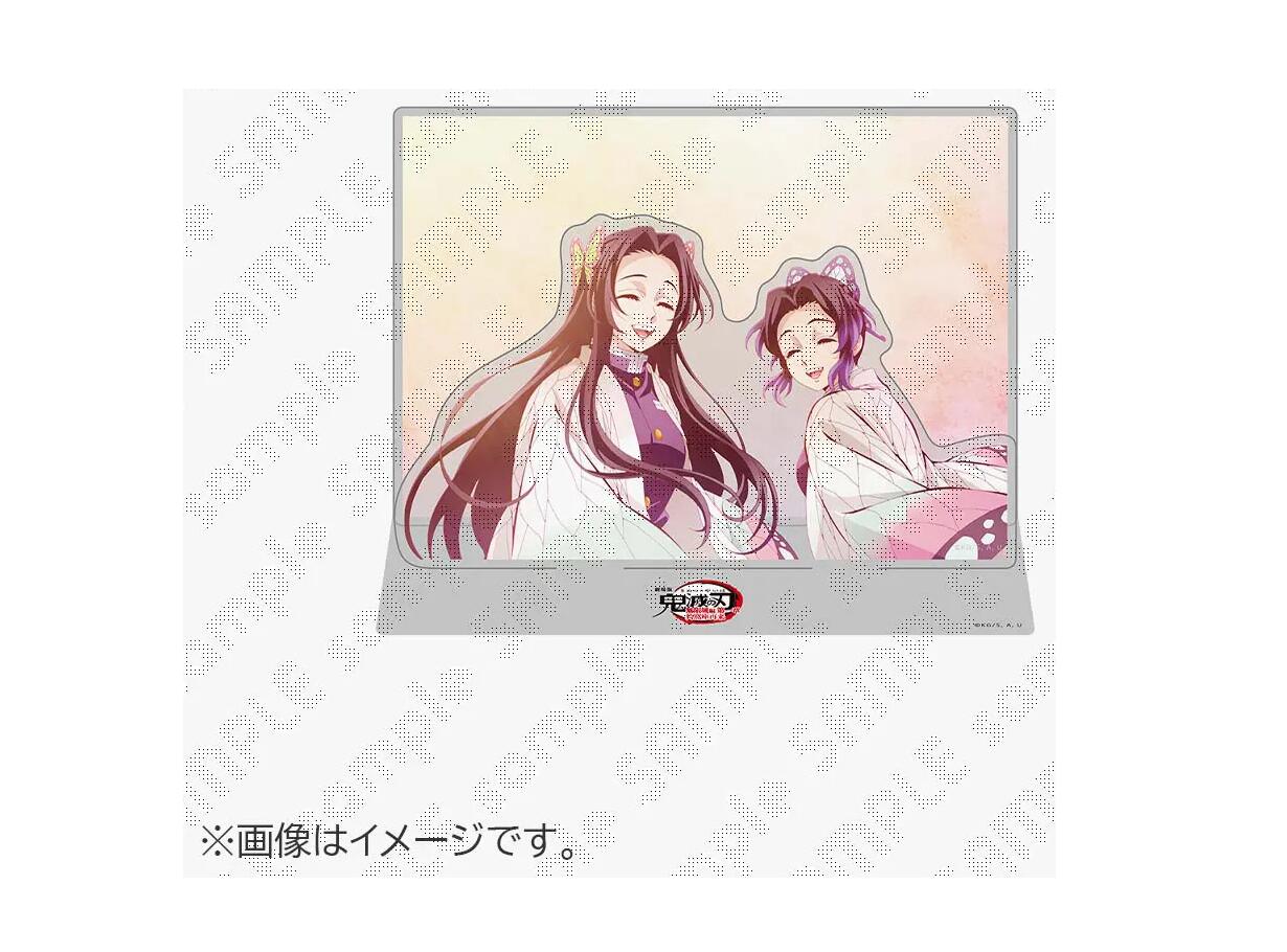 胡蝶しのぶ　胡蝶カナエ　くじ　缶バッジ　アクリルスタンド　チェキ風ブロマイド 鬼滅の刃 C106 繋ぐ ヴィジュアル webshopくじ しのぶとカナエ D賞