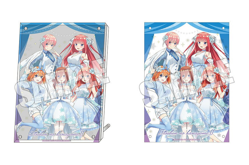 五等分の花嫁∬ POP UP SHOP in 新宿マルイ アネックス vol.4 Snow Party ver. 2重アクリルプレート 中野一花 中野二乃 中野三玖 中野四葉 中野五月