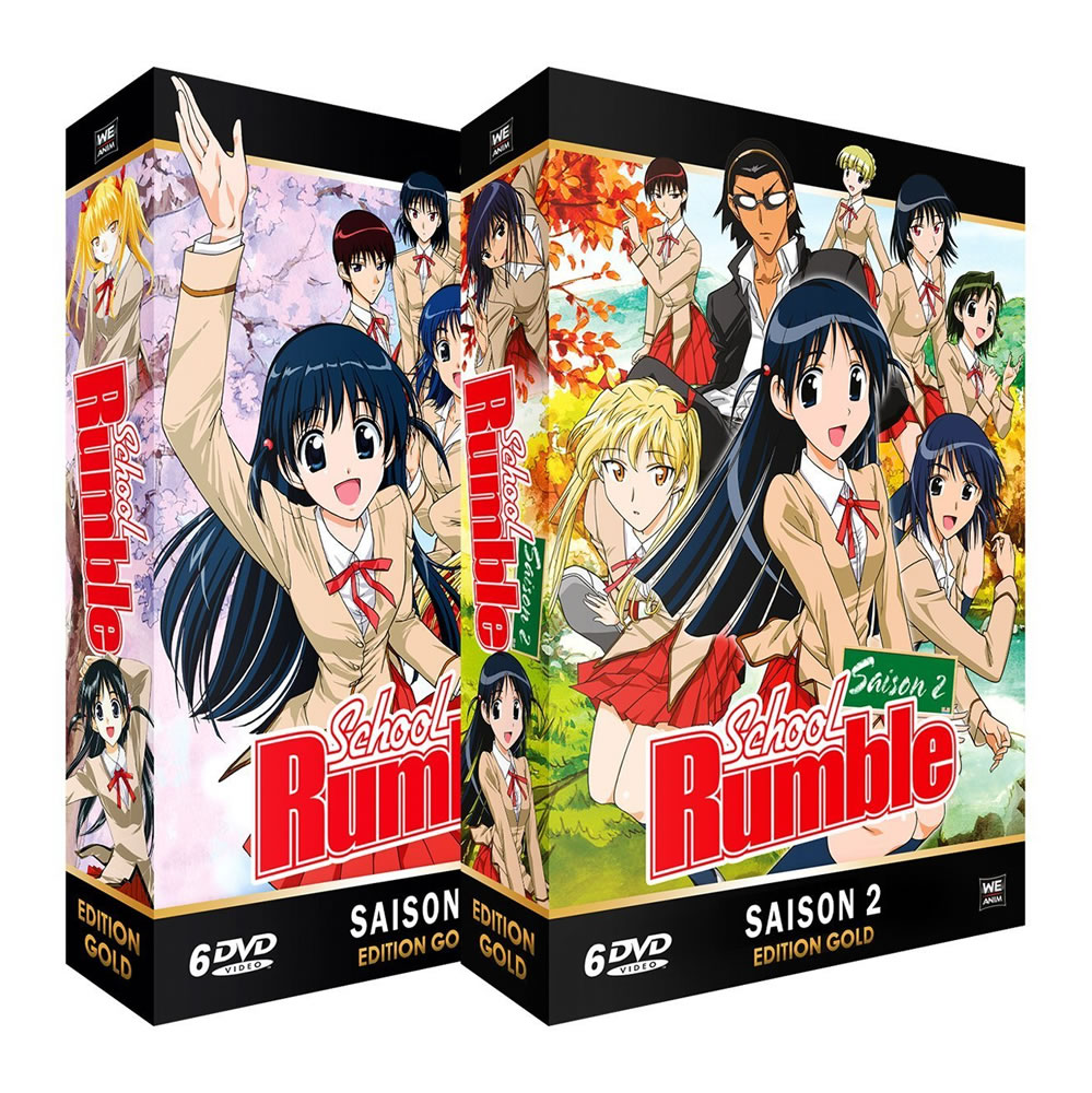 スクールランブル 第1期＆2期 コンプリート DVD-BOX アニメ TV版 全巻セット School Rumble すくーるらんぶる 小林尽 スクラン 学園 ラブコメディ ギフト ラッピング プレゼント あす楽【新品】大容量 送料無料のサムネイル
