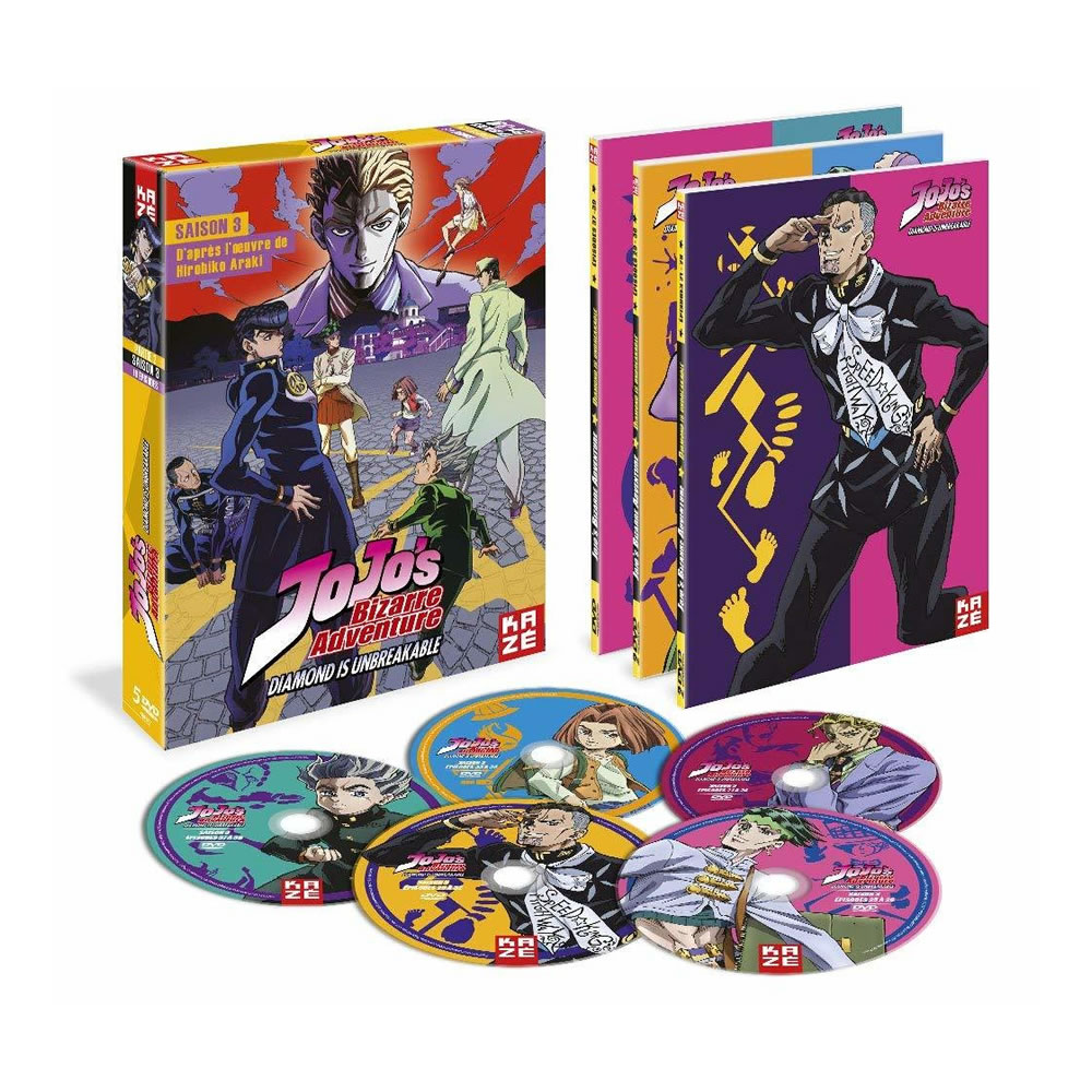 ジョジョの奇妙な冒険 DVD-BOX アニメ 3nd Season 第4部 ダイヤモンドは砕けない 2/2 荒木飛呂彦 週刊少年ジャンプ 東方仗助 スタンド バトルアクション アドベンチャー アニメ ギフト プレゼント 週刊少年ジャンプ 【新品】 送料無料のサムネイル