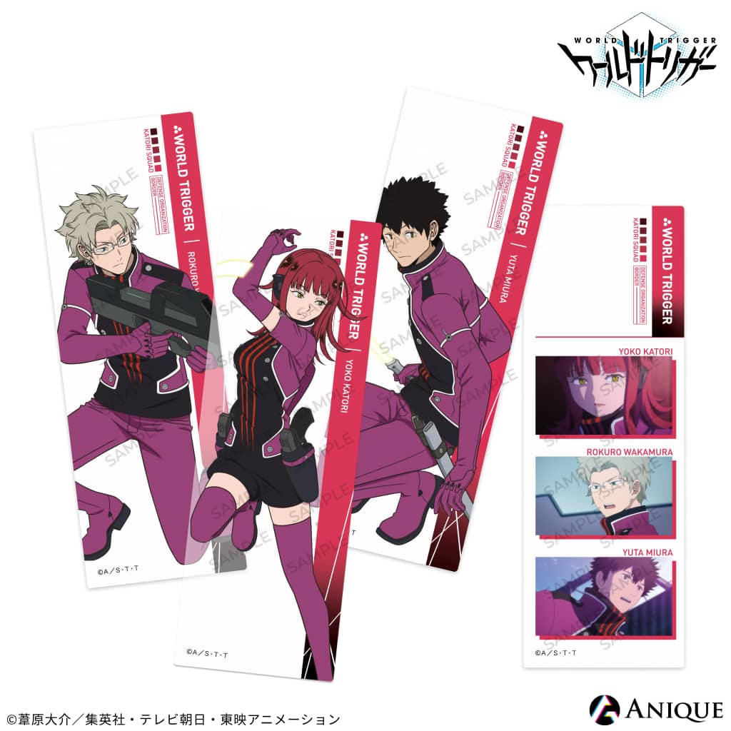 【最終セール！75%OFF】ワールドトリガー 香取隊 四連しおり Anique アニーク WORLD TRIGGER ワートリ ..