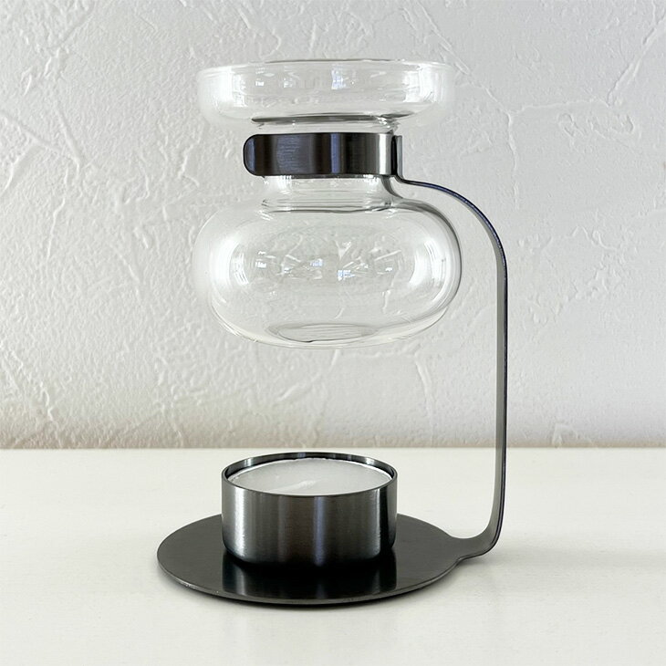 アロマオイルウォーマー シンプル おしゃれ アロマ スマート 癒し ギフト プレゼント フレグランス アロマテラピー インテリア アロマバーナー ブラック