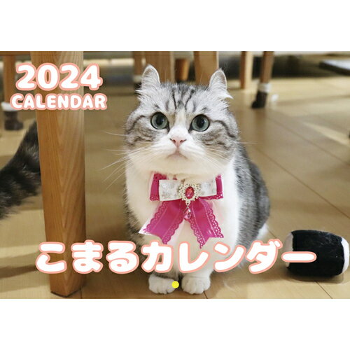  猫のこまる 2024年 壁掛け カレンダー KK24110