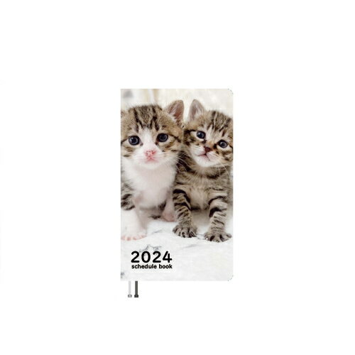 【予約販売】 猫のねこたま庵 2024年 ポケットサイズ スケジュール帳 PO24174