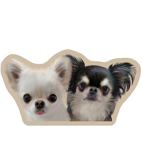 Rakuten - 【予約販売】 チワワのUNI＆EBI 犬 ステッカー 3枚セット SU006NN