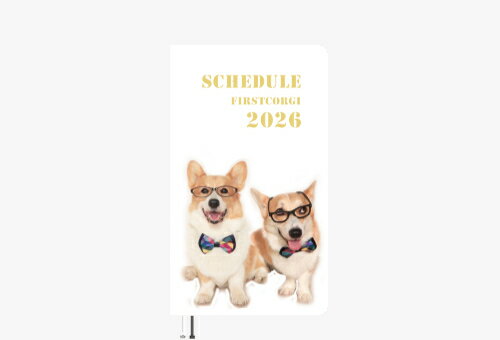 Rakuten - 【予約販売】 初めてのコーギー 犬 2026年 ポケットスケジュール帳 PO26181