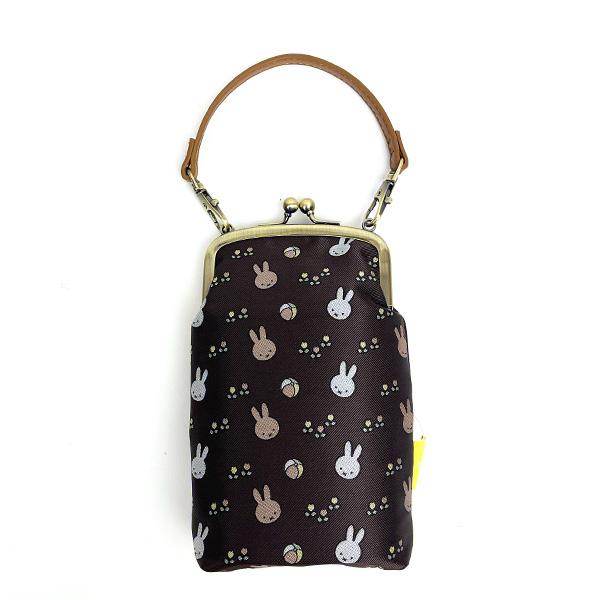 ミッフィー miffy ジャガードメガネケース (ボール柄) ブラウン スマホケース