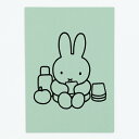 ミッフィー miffy ポストカード（green） ハガキ 文具 日本製