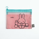 ミッフィー miffy メッシュフラットポーチ(pink) ポーチ 文具