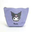 サンリオ クロミ 船形ポーチ ふわふわワッペン 小物入れ 化粧品入れ