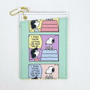 スヌーピー コミック柄 パスケース ミント ICカード 定期入れ SNOOPY