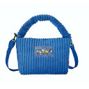 スヌーピー SNOOPY コーデュロイ 2Way ショルダー ハンド バッグ BLUE