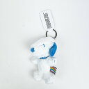 スヌーピー レインボーカラーマスコット ブルー ぬいぐるみ キーホルダー(2)