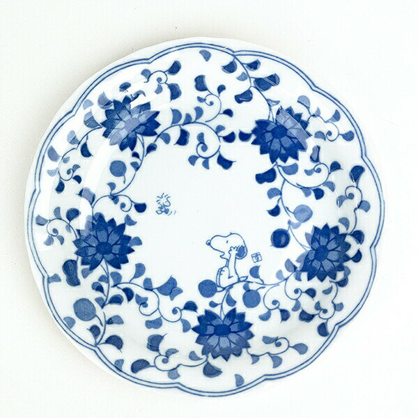 スヌーピー 藍唐草 マグ＆ケーキペアセット ギフト 日本製 SNOOPY