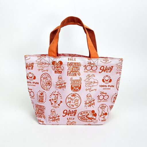 ディズニー100周年 Happy Faces ミニトートバッグ オレンジ ディズニー100周年 Happy Faces ミニトートバッグ オレンジ