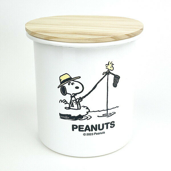 スヌーピー ブレイクタイム ホーローキャニスター キッチン 日本製 SNOOPY