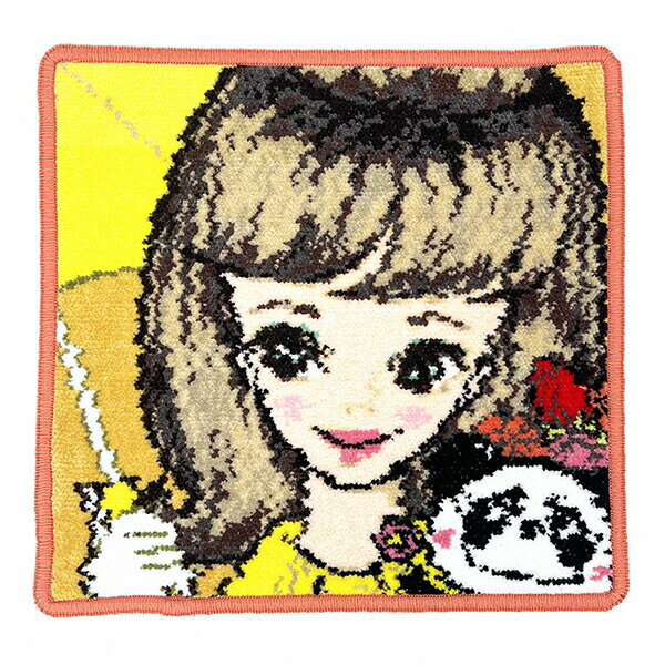 内藤ルネ アンブレラwithルネパンダ シェニール織 タオル ハンカチ RUNE 日本製