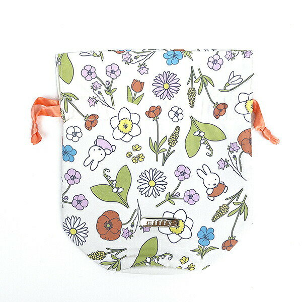 ミッフィー miffy エレガントフラワーシリーズ 巾着 ポーチ