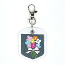 内藤ルネ FLOWER 刺繍キーホルダー