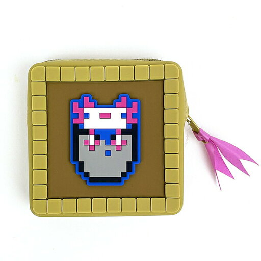 マインクラフト アイテムフレームシリコンポーチ(ウーパールーパー) マイクラ マインクラフト アイテムフレームシリコンポーチ(ウーパールーパー) マイクラ