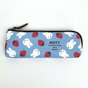 ミッフィー miffy L型 ペンポーチ 青 ペンケース 文具 学校 オフィス スクール(3)