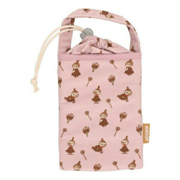 ムーミン リトルミイ 細コーデュロイシリーズ ボトルカバー(ピンク)