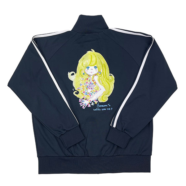 水森亜土 サムワン トラックジャケット(L) ネイビー×ホワイト アパレル 亜土ちゃん