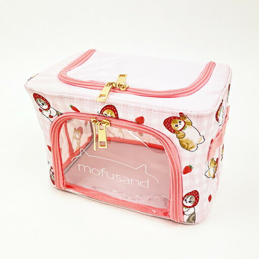 モフサンド mofusand 折り畳み収納BOX 小(いちごにゃん) インテリア ピンク モフサンド mofusand 折り畳み収納BOX 小(いちごにゃん) インテリア ピンク