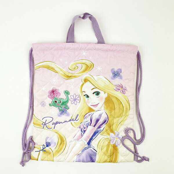 ディズニー プリンセス ラプンツェル キルトナップザック ラベンダー バッグ リュック スクール キッズ..