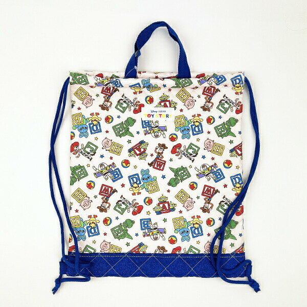 ディズニー トイストーリー キルトナップザック ベージュ バッグ リュック スクール キッズ Disney