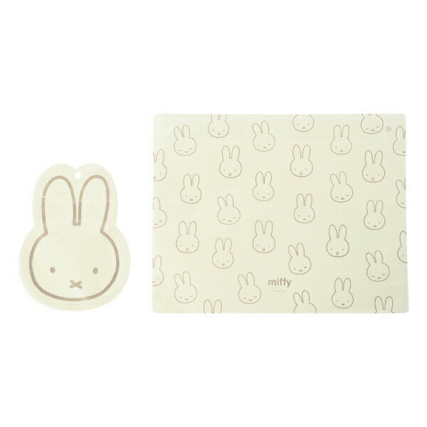 ミッフィー miffy ジッパーバッグ(アイボリー) ポーチ