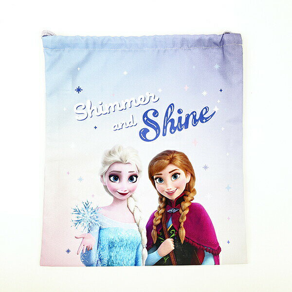 ディズニー プリンセス アナと雪の女王 巾着(大) ラベンダー スクール キッズ Disney