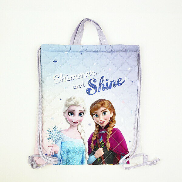 ディズニー プリンセス アナと雪の女王 キルトナップザック ラベンダー バッグ リュック スクール キッ..