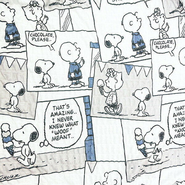 スヌーピー Ice Cream comics クールケット グレー ひんやり SNOOPY 寝具 西川 キャラクターグッズ [3]