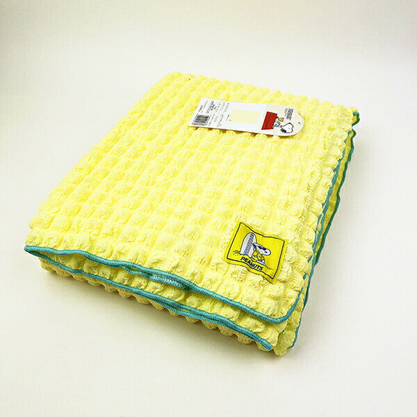 スヌーピー サマーケット(イエロー) 寝具 西川のタオルケット SNOOPY