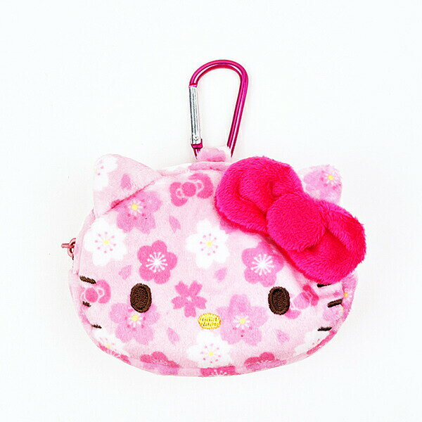 ANITTO FRIENDSのサンリオ 和雑貨シリーズ フェイスカラビナポーチ ハローキティ 小物入れ Sanrio|詳細画像