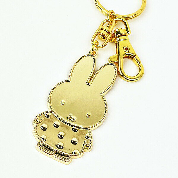 ミッフィー miffy 70th ドット GOLDキーホルダー キャラクターグッズ