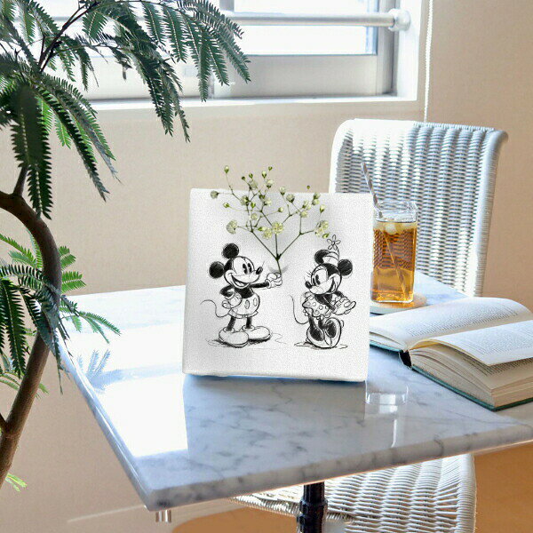 ディズニー ミッキーマウス IKEBANA ミニーマウス 一輪挿し 花瓶 アートパネル インテリア Disney 日本製 キャラクターグッズ [3]