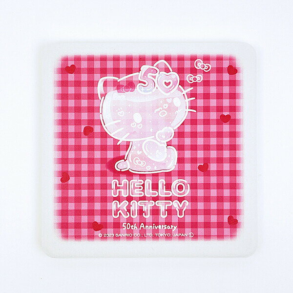 サンリオ ハローキティ 50th 角型陶製吸水コースター Sanrio